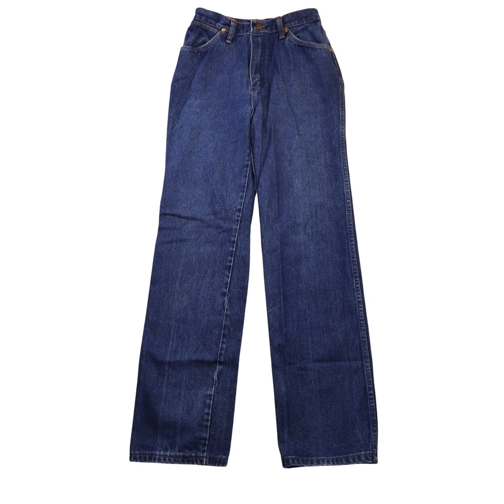 Wrangler Womens 10 Misses Jeans Blue High Rise Straight Leg 013WZMR Cotton